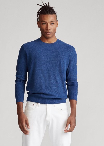 Men's Polo Ralph Lauren Cotton-Linen Sweater | 547190EZL